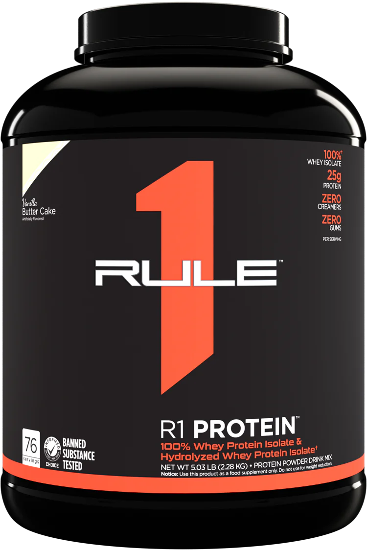 RULE 1   R1 PROTEIN ISOLATE   VANILLA BUTTER CAKE   4.9lbs