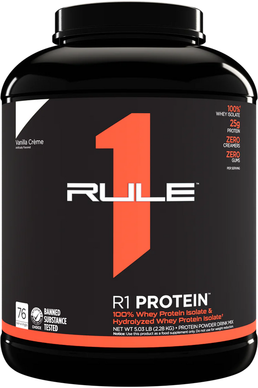 RULE 1   R1 PROTEIN ISOLATE NATURALLY FLAVORED   1.68   PURE VANILLA