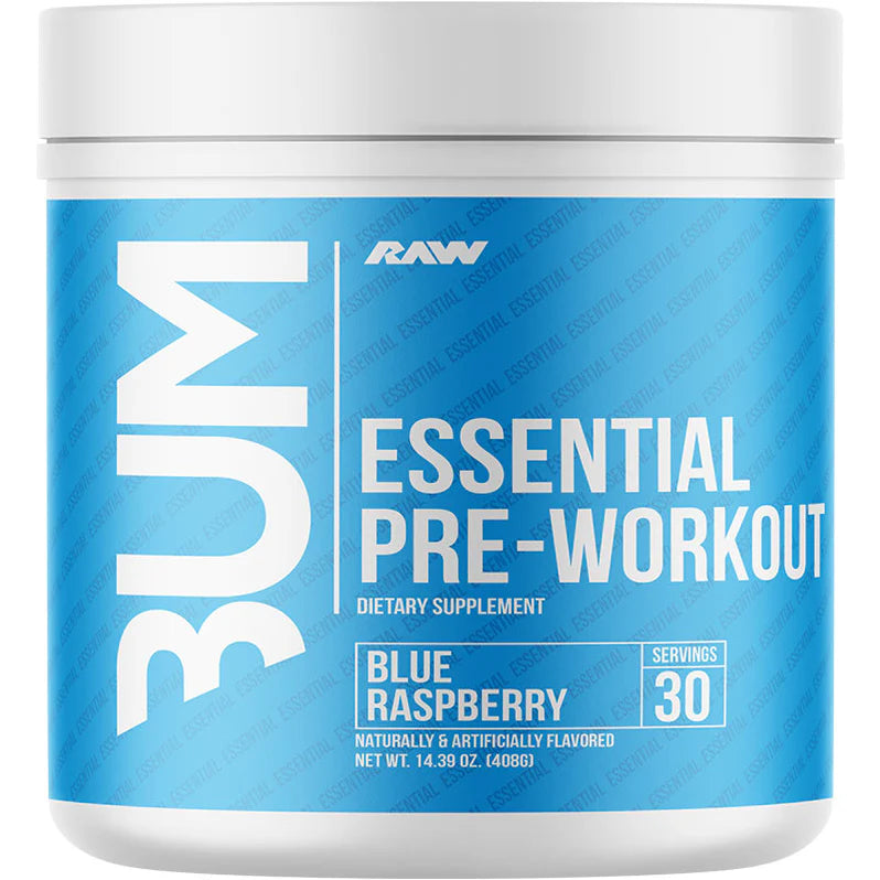 Raw Nutrition - CBUM Essential Pre Workout Blue Raspberry 30 Servings