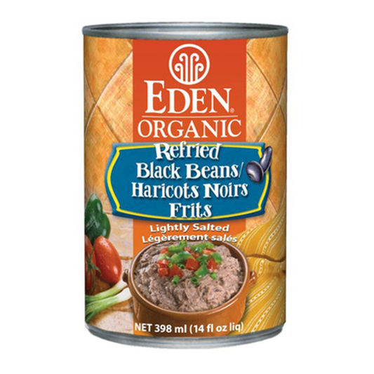 Eden Foods   Organic Refried Beans   Refried Black Beans398ML