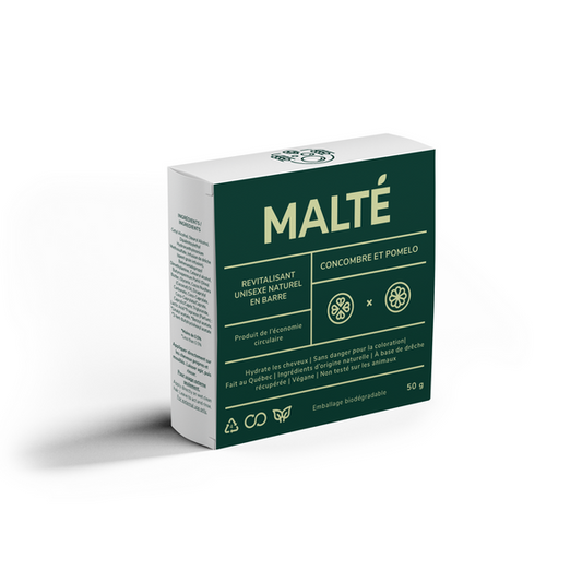 Malté   Conditioner Bar - Cucumber & Pomelo 50g