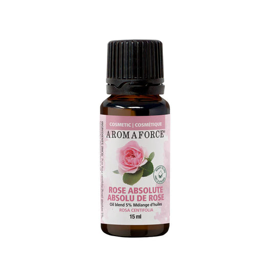 Aromaforce Rose Absolute Essential Oil – 5% Blend in Jojoba 15mL