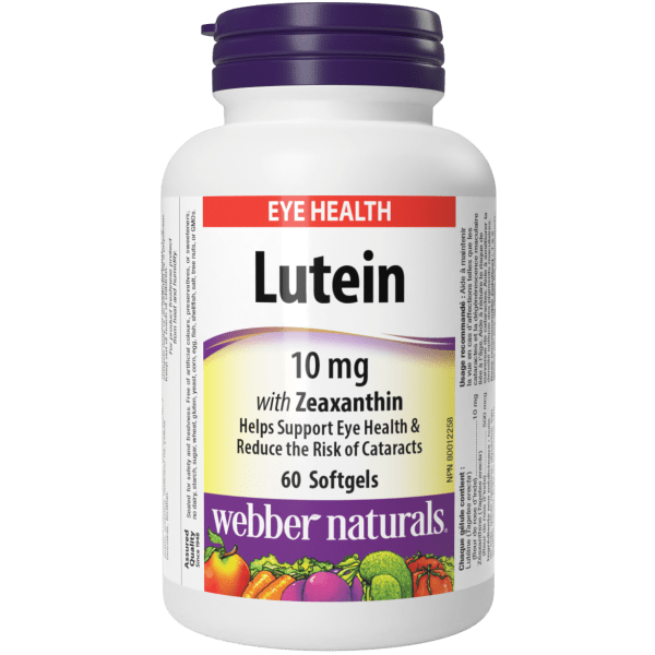 Webber Naturals - Lutein with Zeaxanthin 10 mg - 60 Softgels