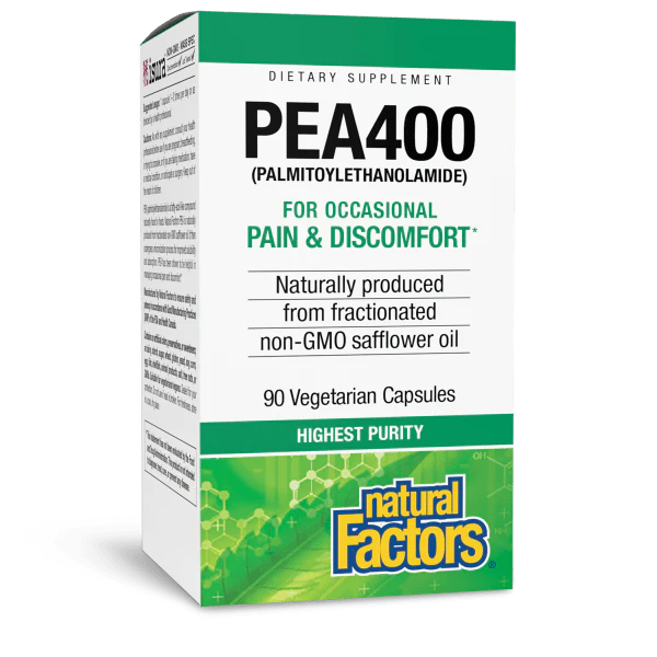 Natural Factors PEA400 (Palmitoylethanolamide) 90 caps