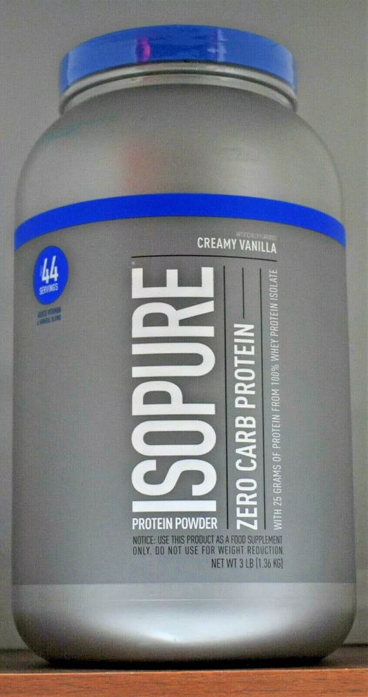 NATURE'S BEST   ISOPURE ZERO CARB   CREAMY VANILLA   3lbs