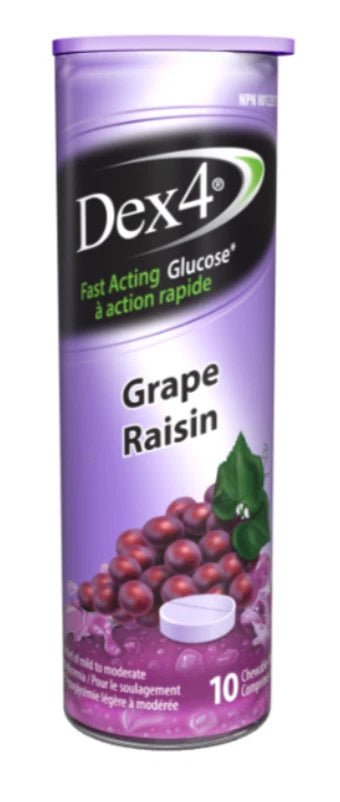 DEX-4 GLUCOSE TB GRAPE 10 TABLET pack of 12