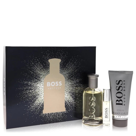 Boss No. 6 Gift Set By Hugo Boss 3.3 oz Eau De Toilette Spray + 0.3 oz Mini EDT Spray + 3.4 oz Shower Gel