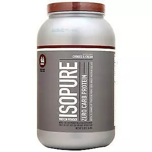 NATURE'S BEST-ISOPURE ZERO CARB - 3lbs - COOKIES N CREAM