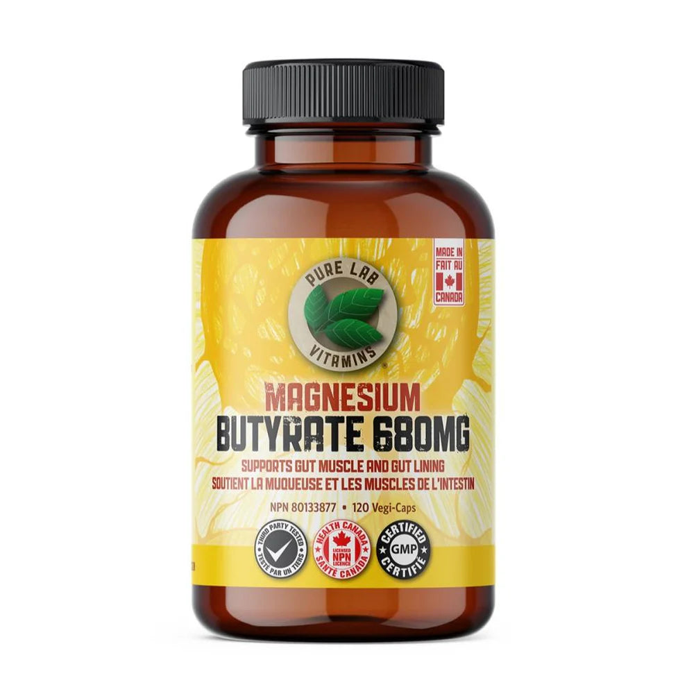 Pure Lab Vitamins   - Magnesium Butyrate - 120 vegi caps