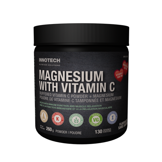 Innotech - Magnesium with Vitamin C - 260 g (Pure Magnesium Ascorbate)