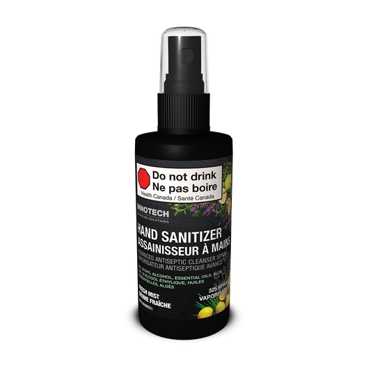 Innotech-Hand Sanitizer Fresh Mist 70% Alcohol, Essential Oils, Aloe - 60 ml