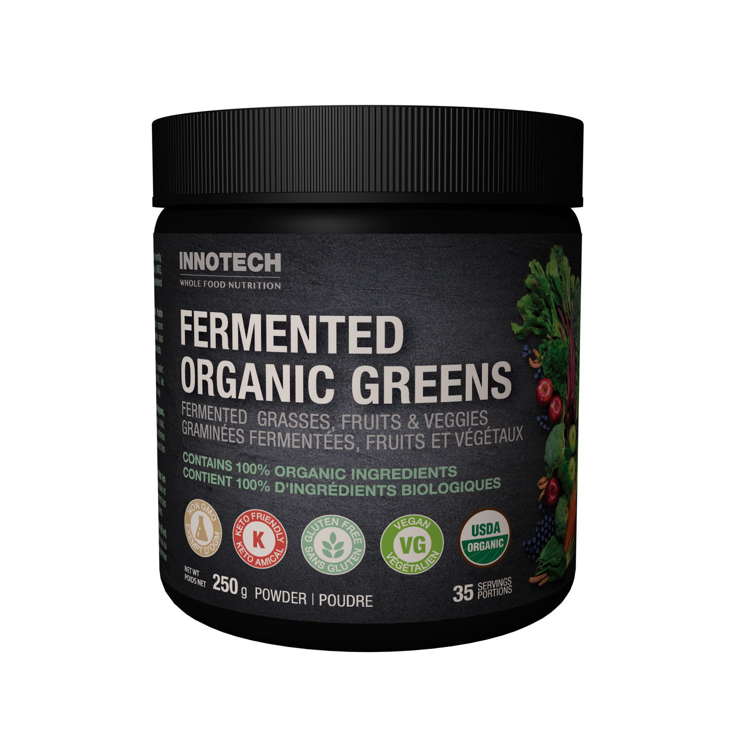 Innotech - Fermented Organic Greens Mixed Berry - 250 g