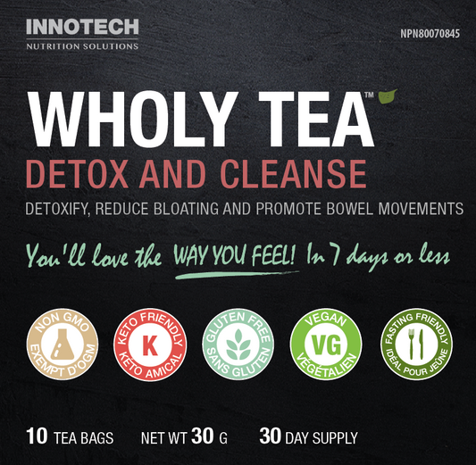 Innotech - Wholy Tea Detox & Cleanse - 10 Tea Bags, 30 Day Cleanse