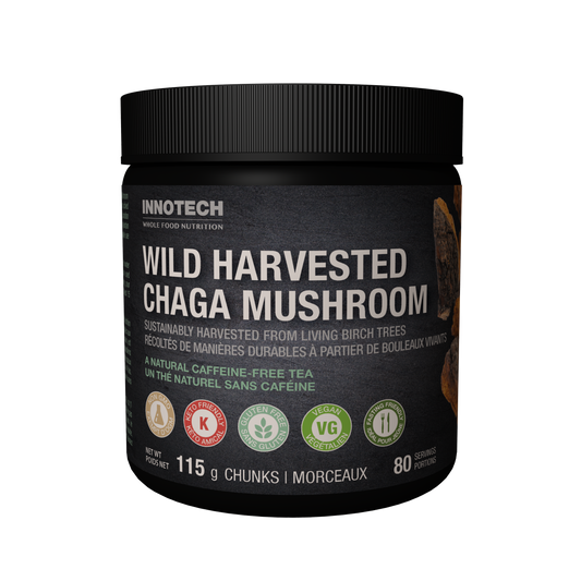 Innotech - Wild Harvested Chaga Mushroom Chunks - 115 g