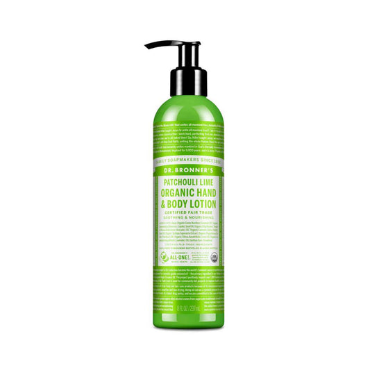 DR BRONNER'S    Lotions    DR BRONNER'S    Lotions    Org Patchouli Lime Lotion 237mL