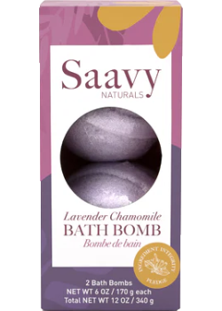 SAAVY NATURALS    Lav Chamomile Bath Bomb (2pk) 340g