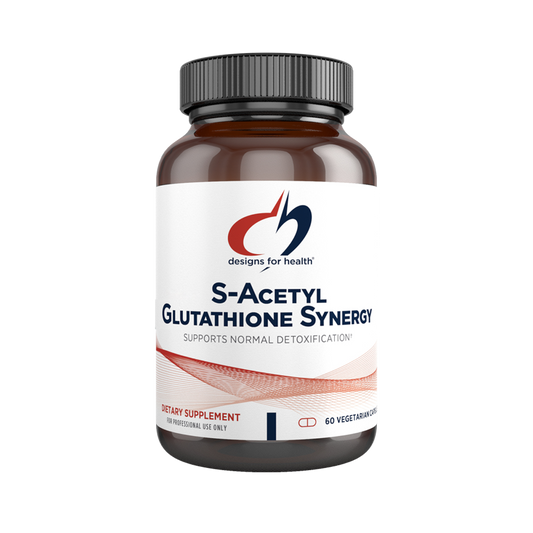 Designs For Health   S-Acetyl Glutathione Synergy   60 Capsules