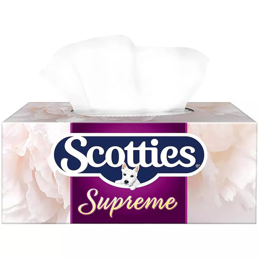 SCOTTIES FACIAL TISSUE SUPREME 3 PLY 6X81 pack of 8