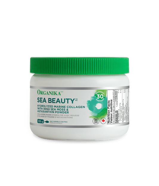 Organika   SEA BEAUTY MARINE COLLAGEN WITH SEA MOSS & ASTAXANTHIN 135G