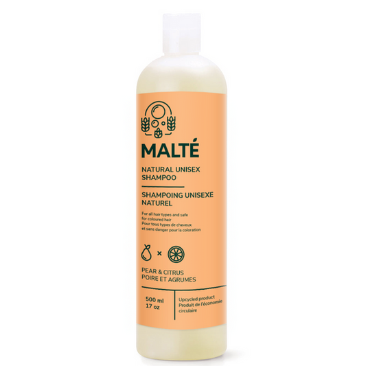 Malté   Natural Shampoo - Pear & Citrus 500ml