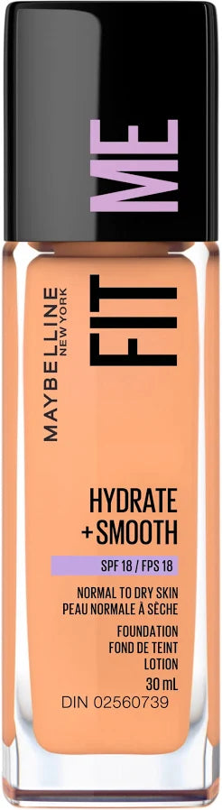 MAYBELLINE FIT ME HYD&SMOOTH FOUNDATION SUN BEIGE pack of 2
