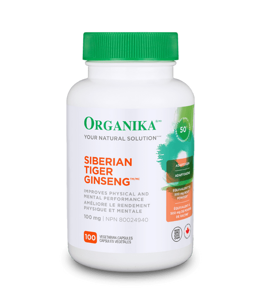 Organika   GINSENG SIBERIAN TIGER 100MG 100CAP