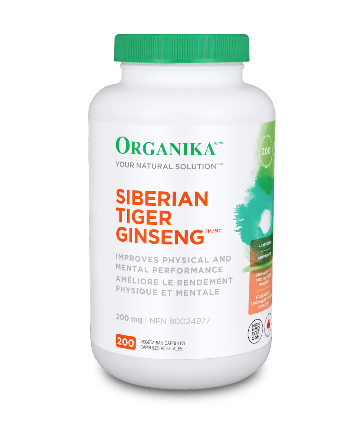 Organika   GINSENG SIBERIAN TIGER 200MG 200CAP