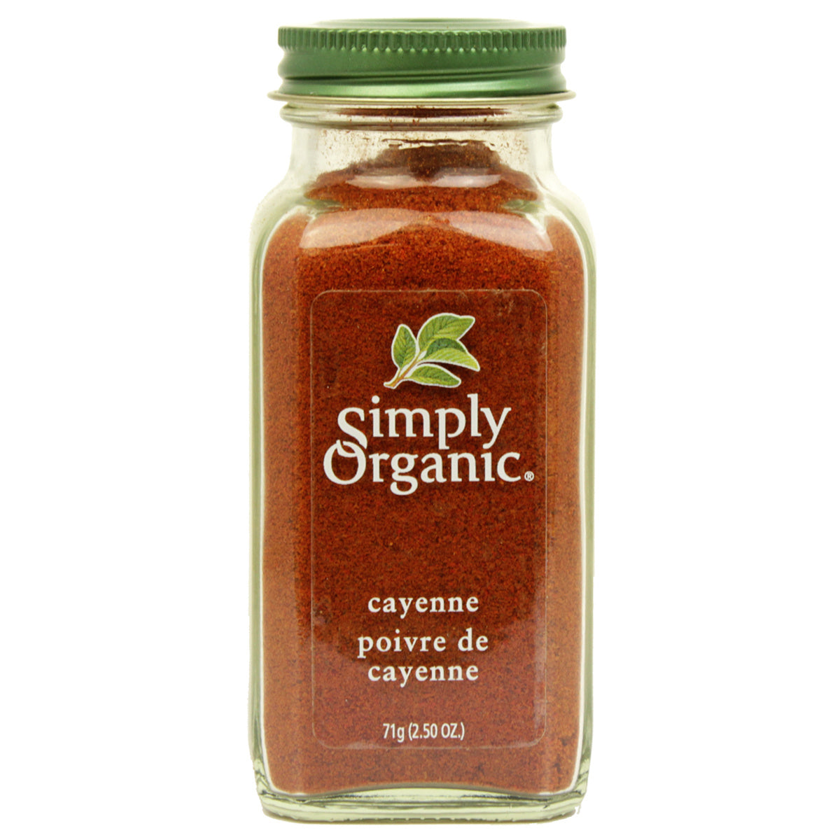 SIMPLY ORGANIC   Organic Cayenne Pepper (glass bottle)    71g
