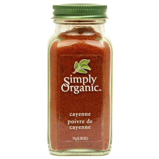 SIMPLY ORGANIC   Organic Cayenne Pepper (glass bottle)    71g