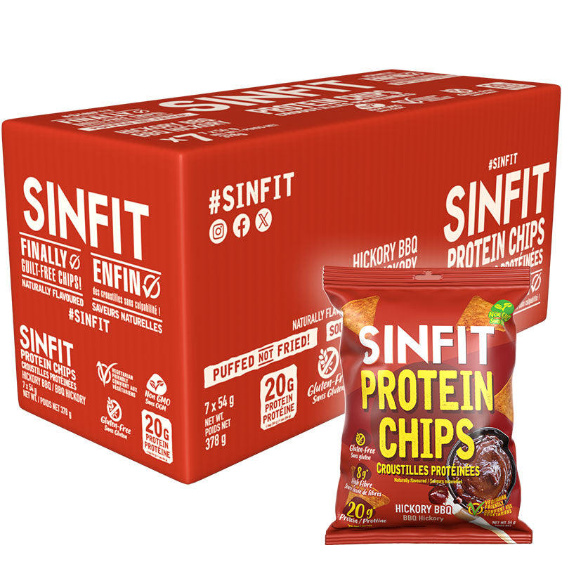 SinFit   SinFit Protein Chips, Hickory BBQ 7/box