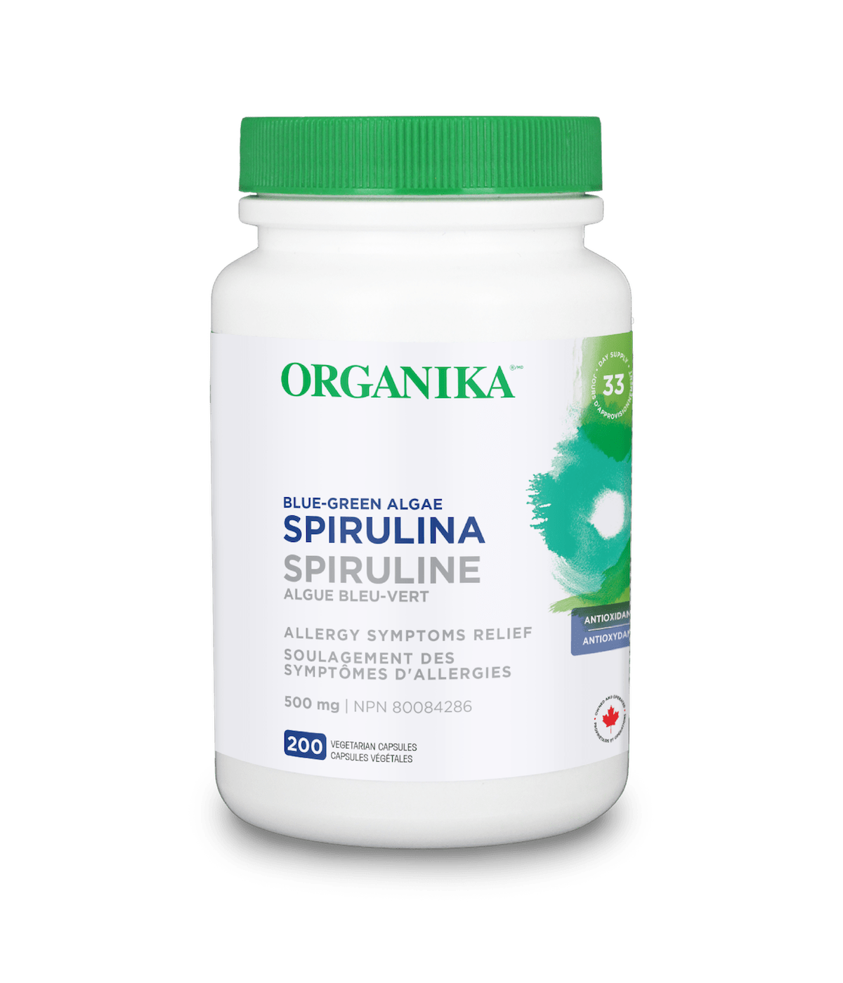 Organika   SPIRULINA 500MG 200VCAP