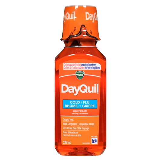 VICKS DAYQUIL COLD & FLU 650MG/30ML BERRY 236ML LIQUID