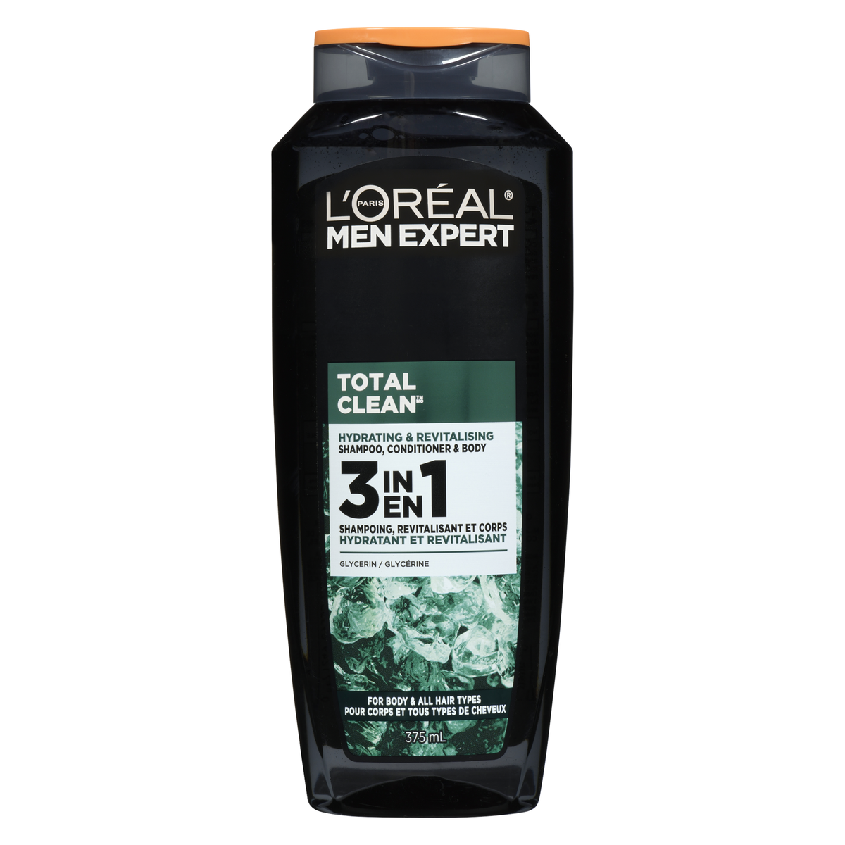 MEN EXPERT 3 IN 1 TOTAL CLEAN SHP 375ML