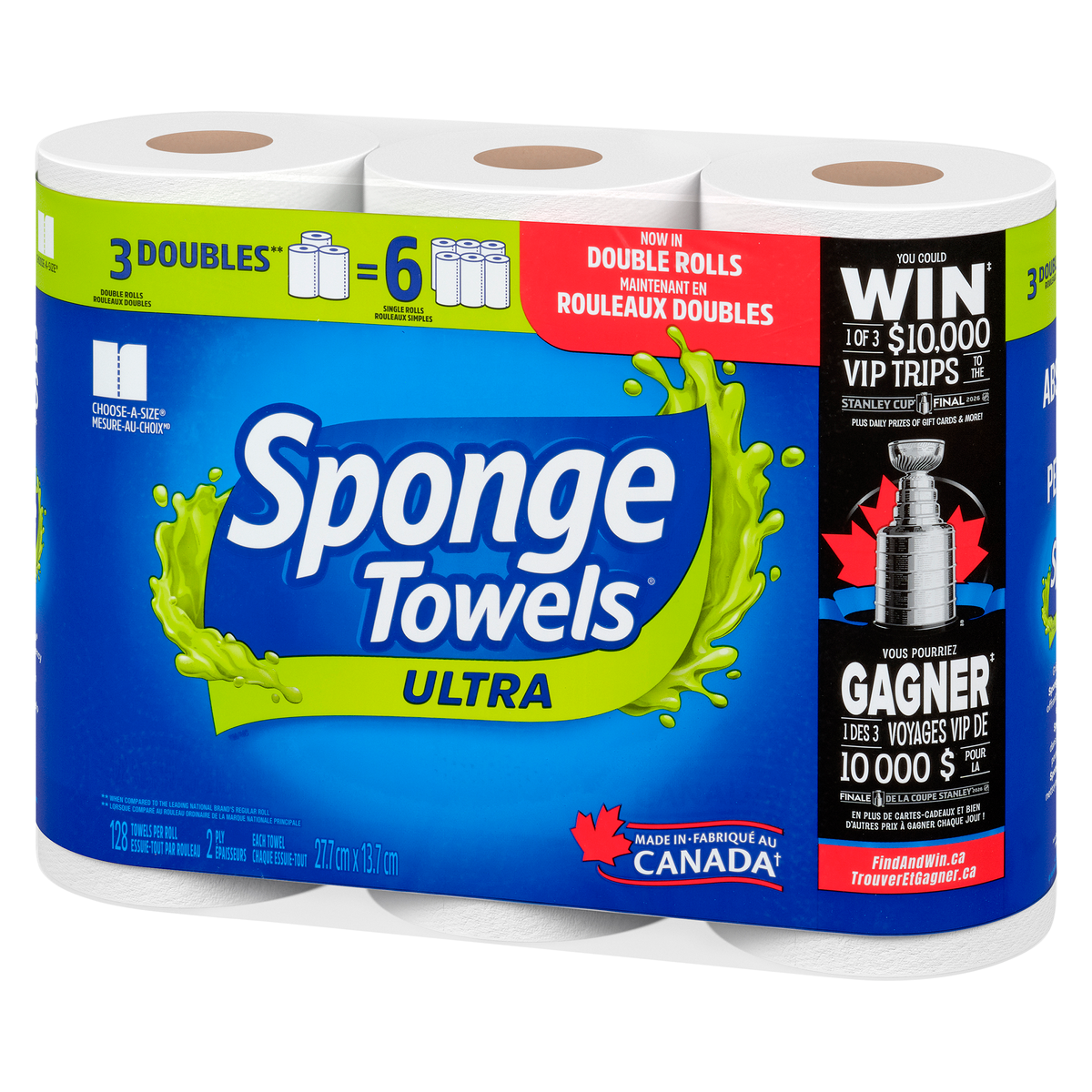 SPONGETOWELS ULTRA CHOOSE A SIZE DOUBLE 3 pack of 8