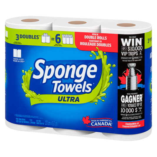 SPONGETOWELS ULTRA CHOOSE A SIZE DOUBLE 3 pack of 8