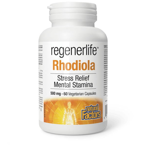 Natural Factors   Rhodiola 500 mg, Regenerlife   60vcaps