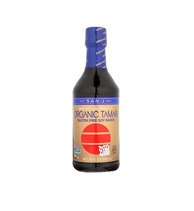 SAN J    Tamari Soy Sauce Gluten Free Organic    SAN J    Tamari Soy Sauce Gluten Free Organic    Org Gold Label Tamari 296mL