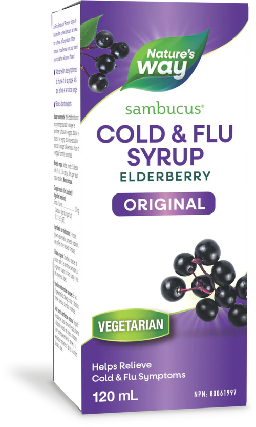 Nature's Way - Sambucus Immune Elderberry Cold & Flu Syrup - 120 ml
