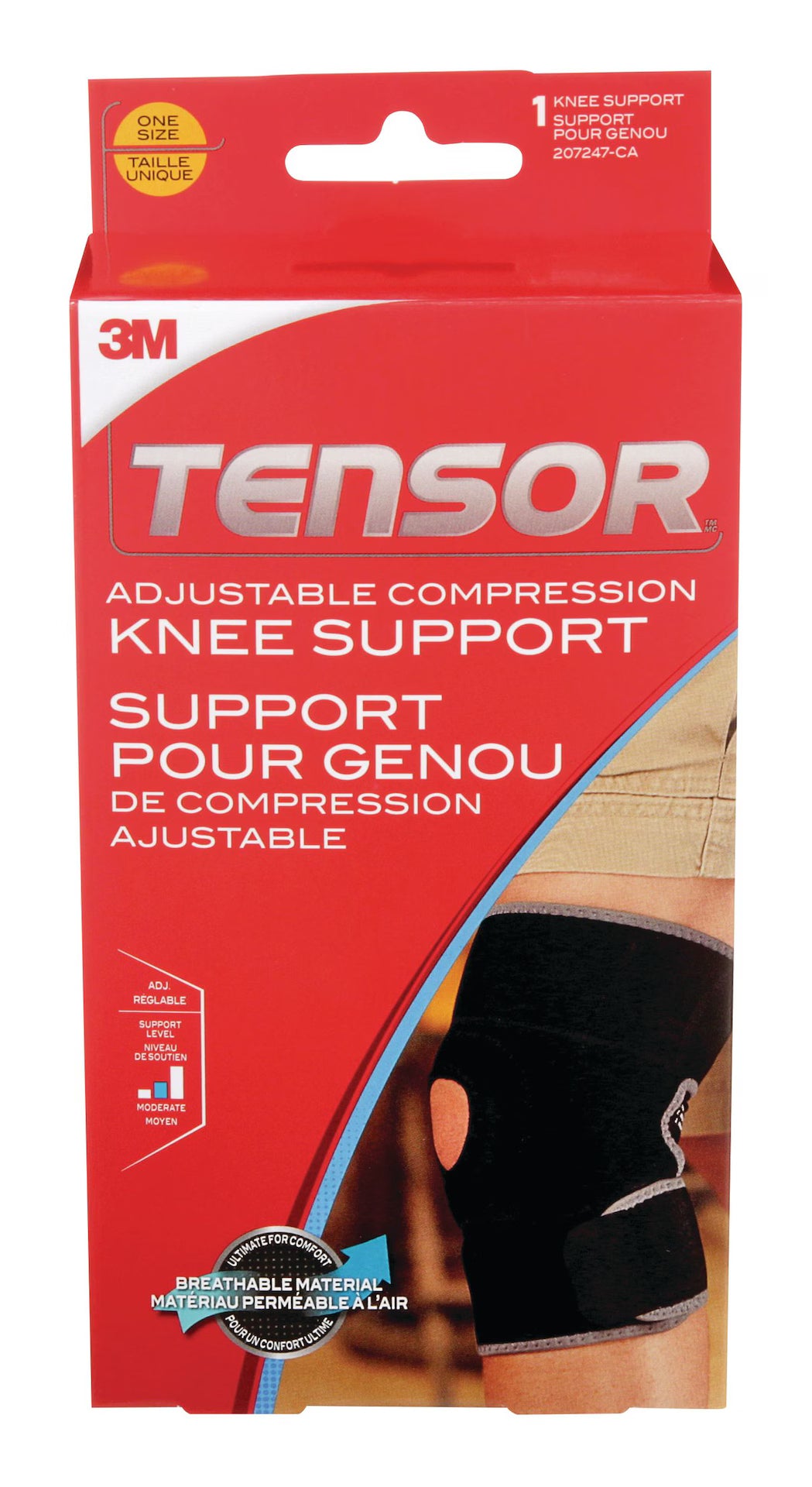 TENSOR COMPRESSION KNEE SUPPORT ADJUSTABLE