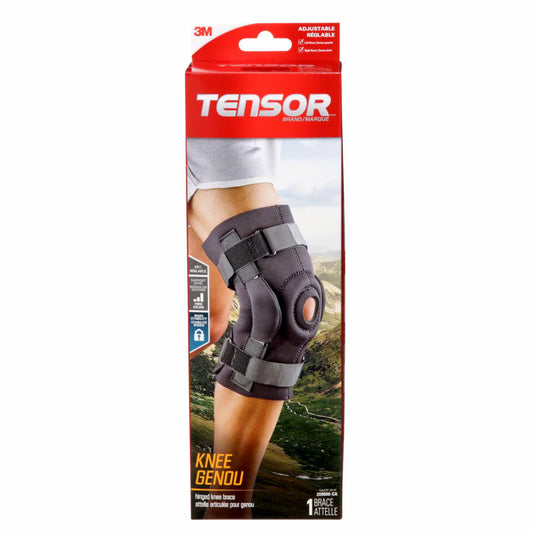 TENSOR HINGED KNEE BRACE ADJUSTABLE BLACK