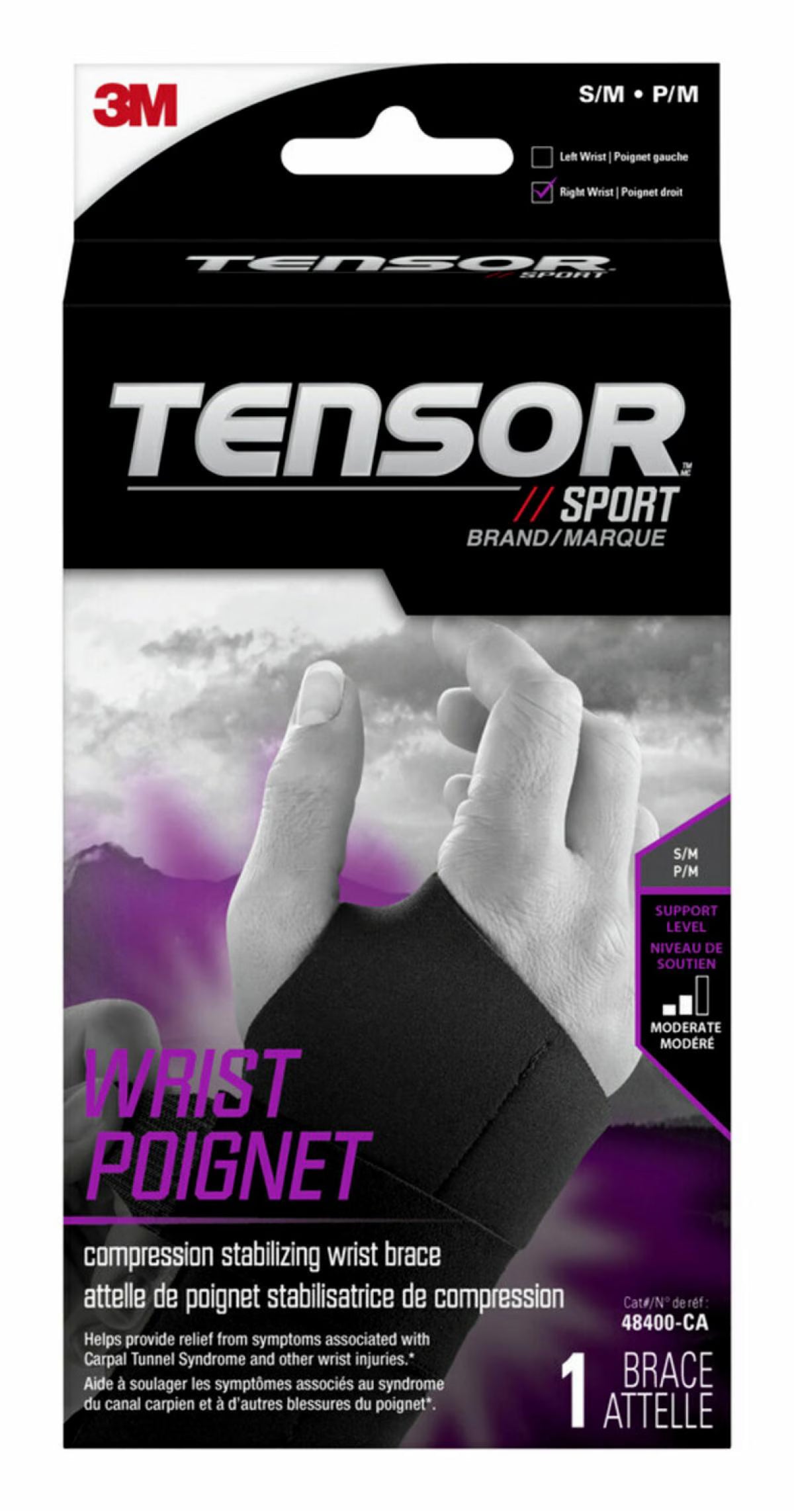 TENSOR SPORT WRIST BRACE RIGHT SM/MD