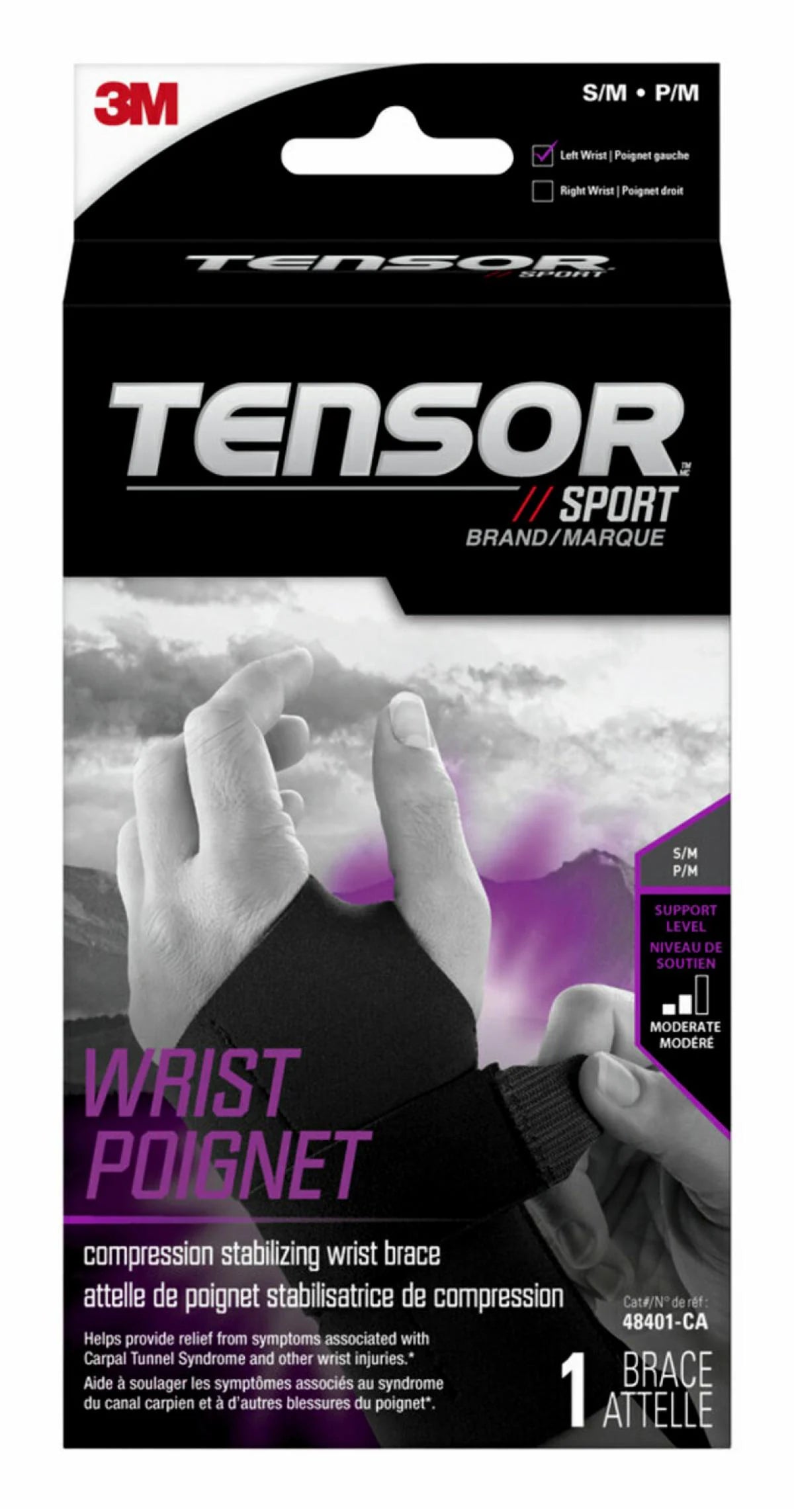 TENSOR SPORT WRIST BRACE LEFT SM/MD