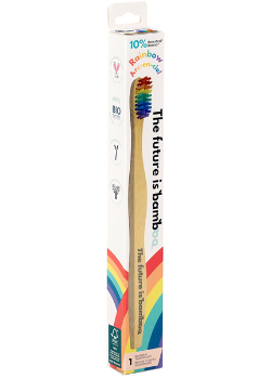 The Future Is Bamboo   Rainbow Adult Soft Toothbrush