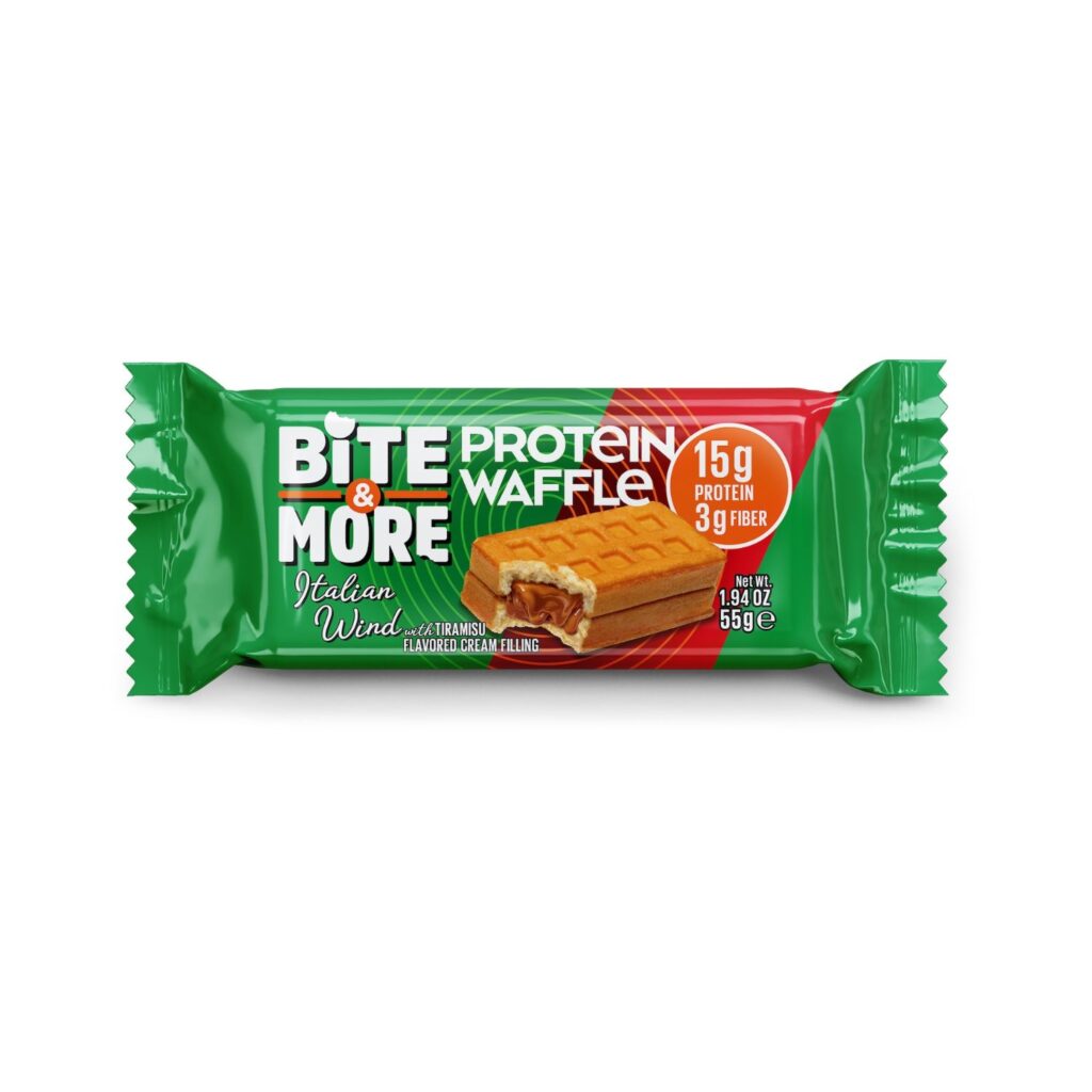 SMARTER SNACKS - PROTEIN WAFFLES - TIRAMISU CREAM - 55g - 12/box