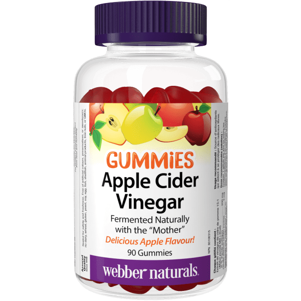 Webber Naturals - Apple Cider Vinegar Apple Flavour - 90 Gummies