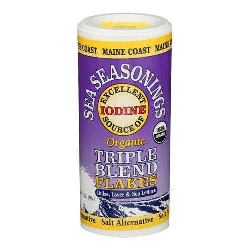 MAINE COAST - Organic      Triple Blend Flakes (Dulse/Laver/Sea Lettuce) Shaker 28g