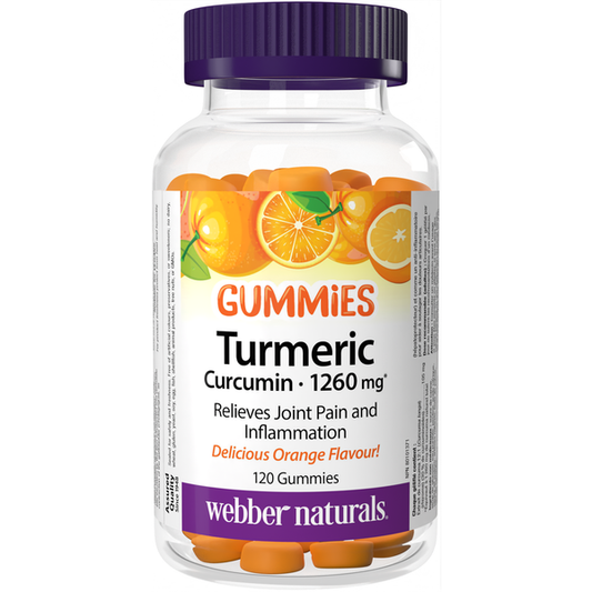 Webber Naturals - Turmeric Curcumin 1260 mg Orange - 120 Gummies
