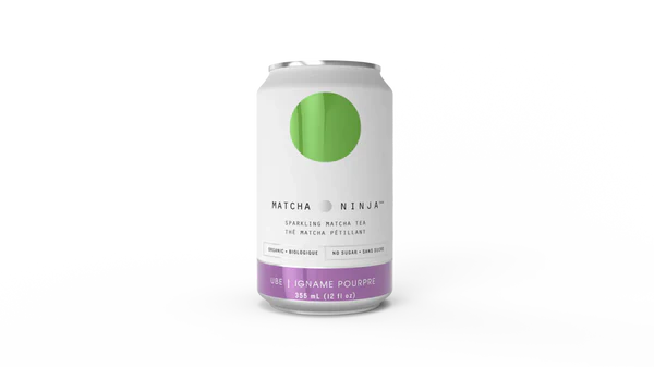 Matcha Ninja Sparkling Soda Ube (Purple Yam) 355 mL