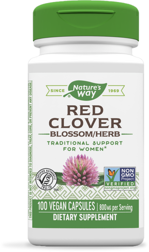 Nature's Way - Red Clover Blossoms - 100 Veg Caps
