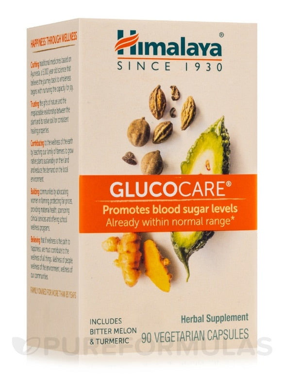 Himalaya Wellness    Himalaya Formulas Glucocare® (English)    Container Size: 90 Count    Each